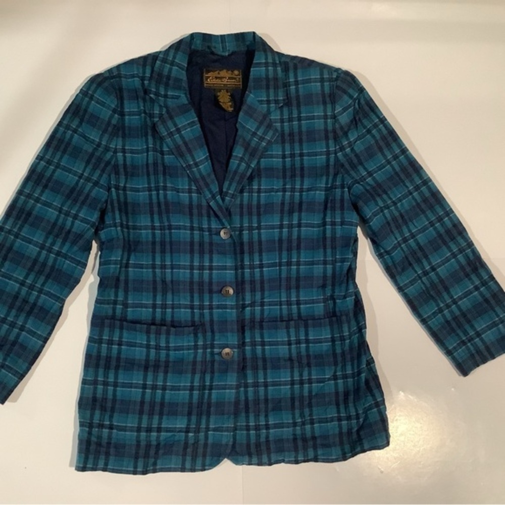 Eddie Bauer Blue Blazer Wool Blend